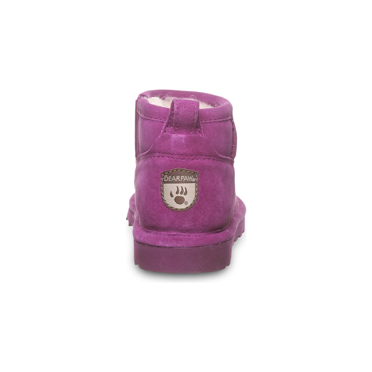 Bearpaw Shorty Youth Youth's Ankle High Boots - Hypnotic Violet - back view