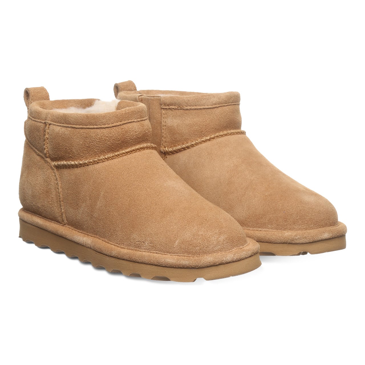 Bearpaw Shorty Youth Youth's Ankle High Boots - Iced Coffee - pair view
