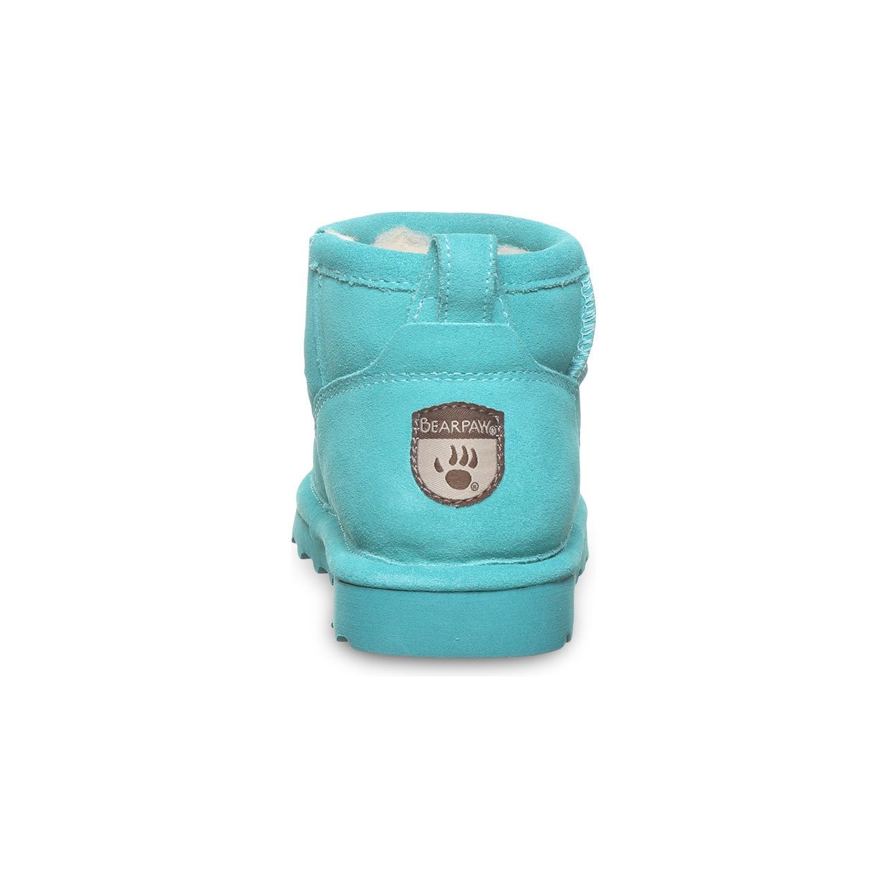 Bearpaw Shorty Youth Youth's Ankle High Boots - Liquid Turquoise - back view