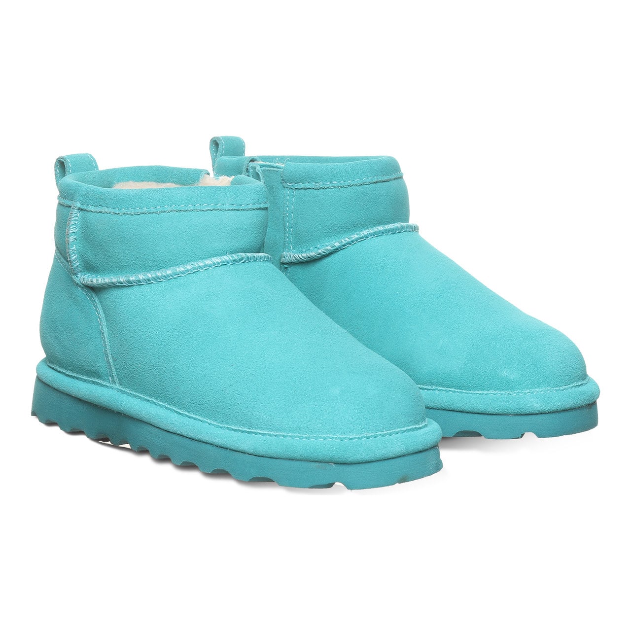 Bearpaw Shorty Youth Youth's Ankle High Boots - Liquid Turquoise - pair view