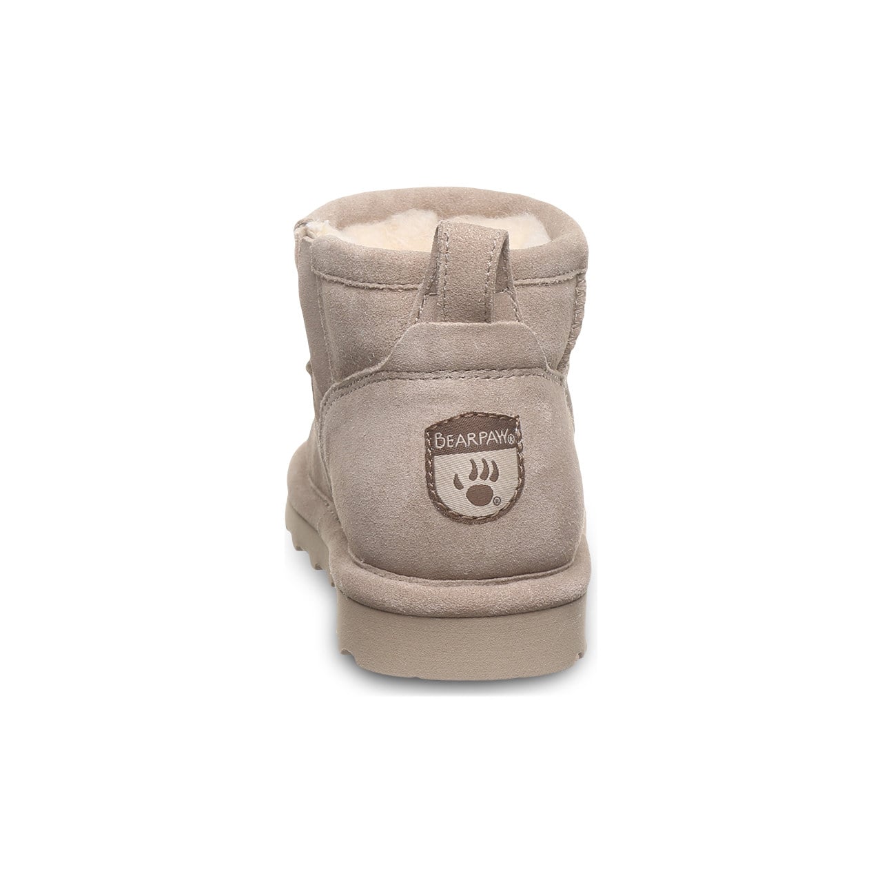 Bearpaw Shorty Youth Youth's Ankle High Boots - Mushroom - back view