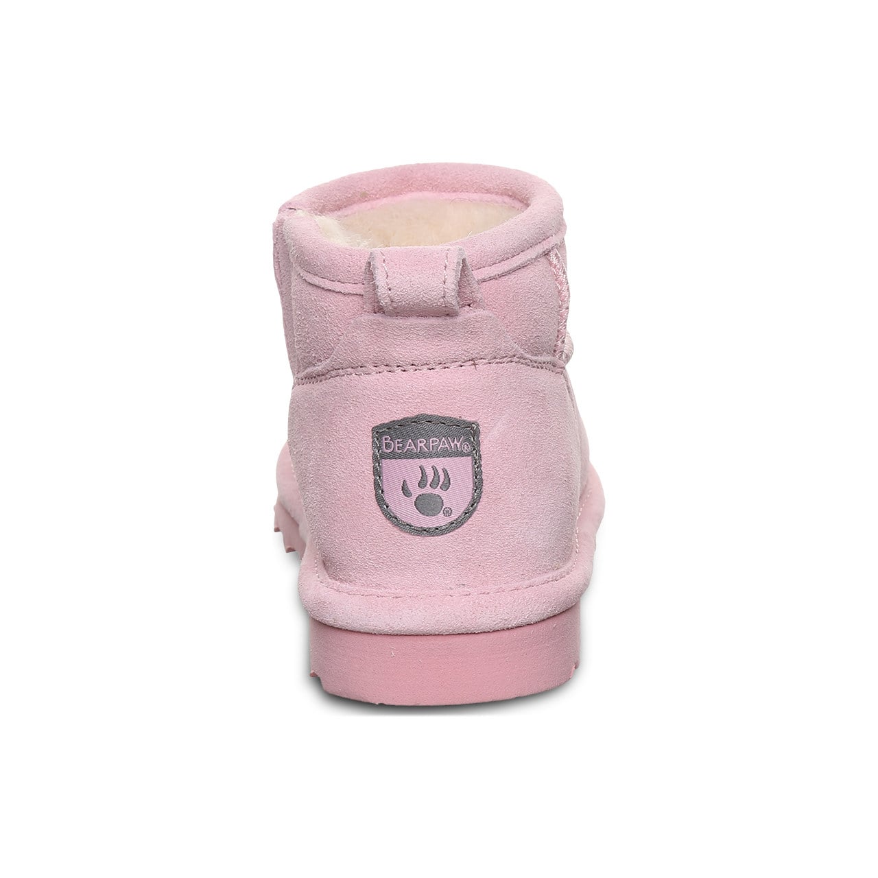 Bearpaw Shorty Youth Youth's Ankle High Boots - Pink Lemonade - back view