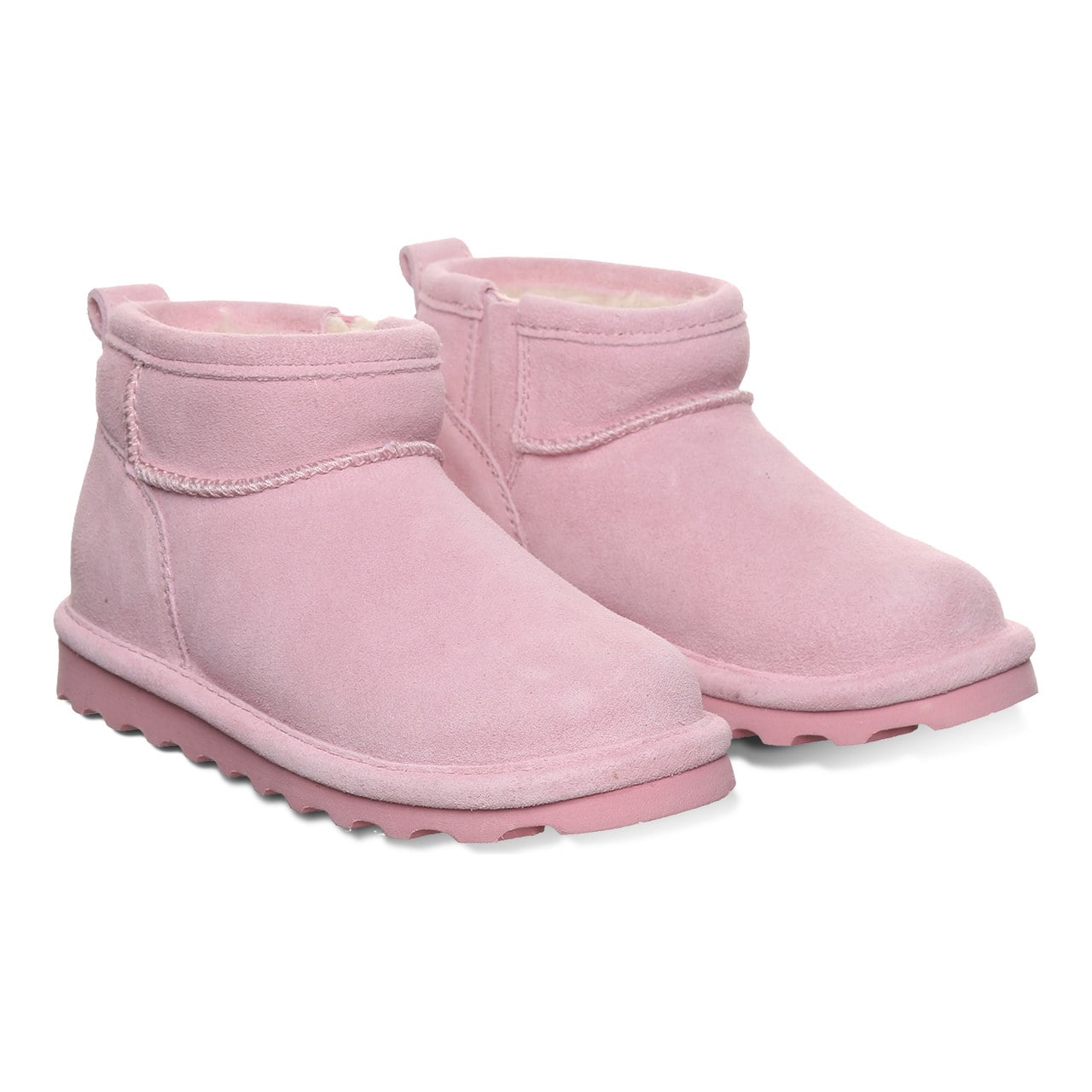 Bearpaw Shorty Youth Youth's Ankle High Boots - Pink Lemonade - pair view