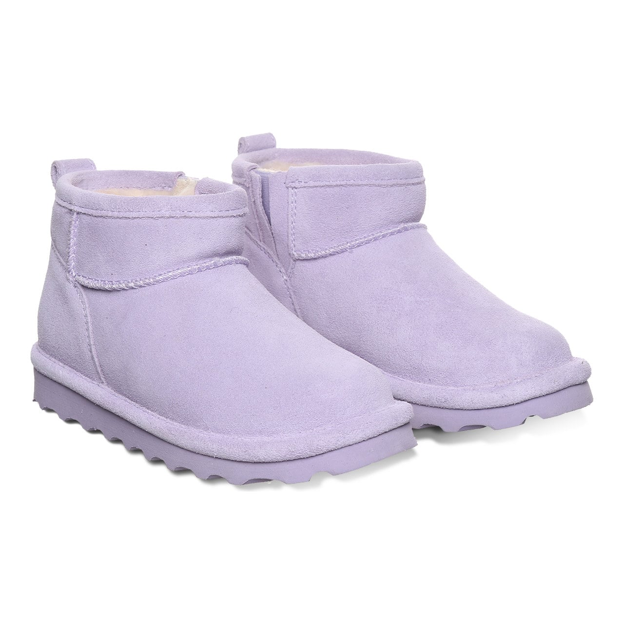 Bearpaw Shorty Youth Youth's Ankle High Boots - Washed Lavender - pair view