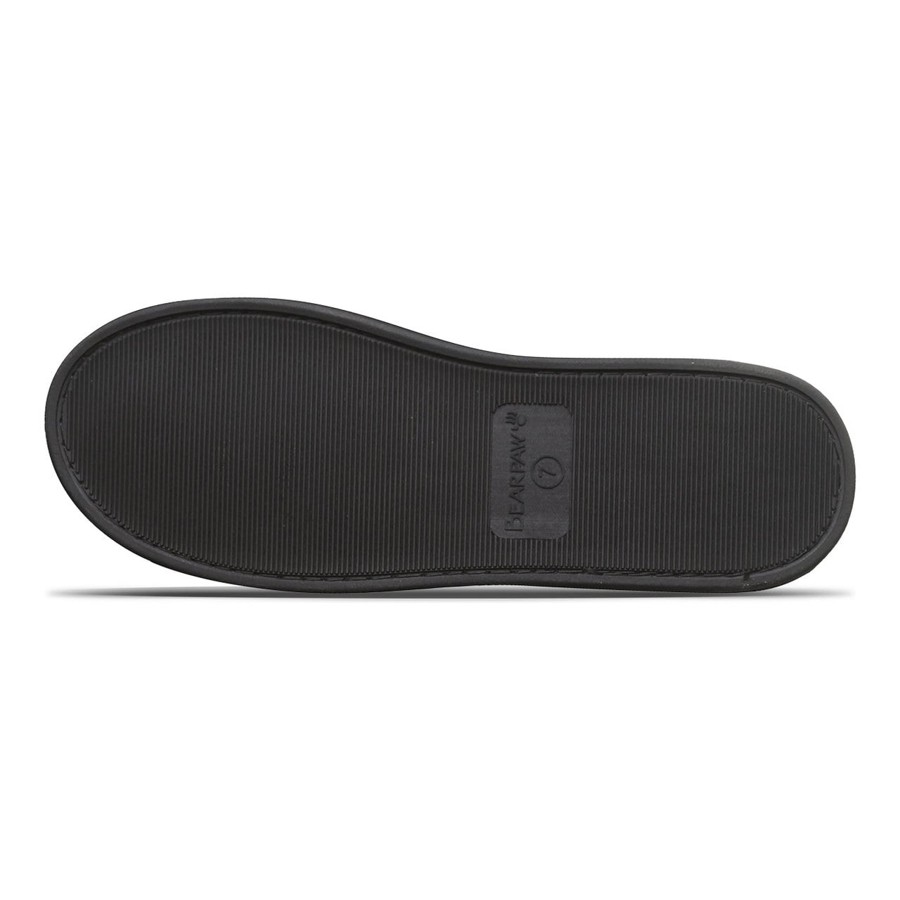 Bearpaw Silkie Women's Plush Faux Fur Slippers - Black - bottom view
