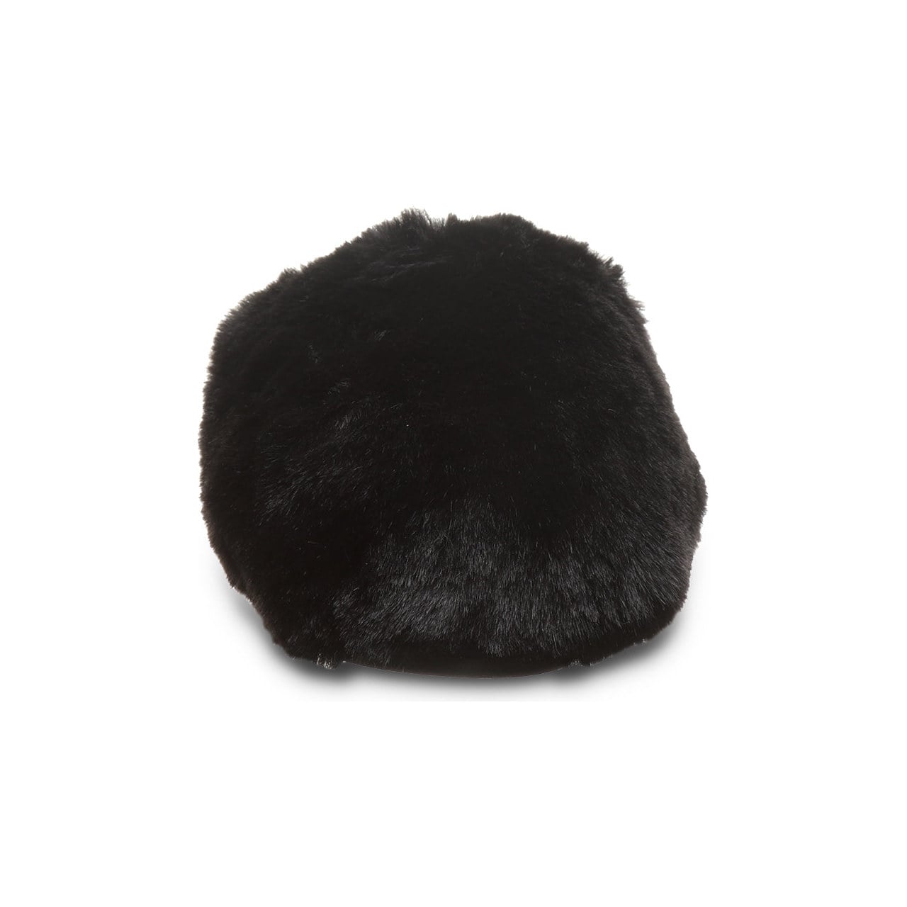 Bearpaw Silkie Women's Plush Faux Fur Slippers - Black - front view