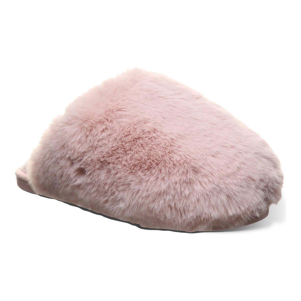 Bearpaw Silkie Women's Plush Faux Fur Slippers - Blush - side view