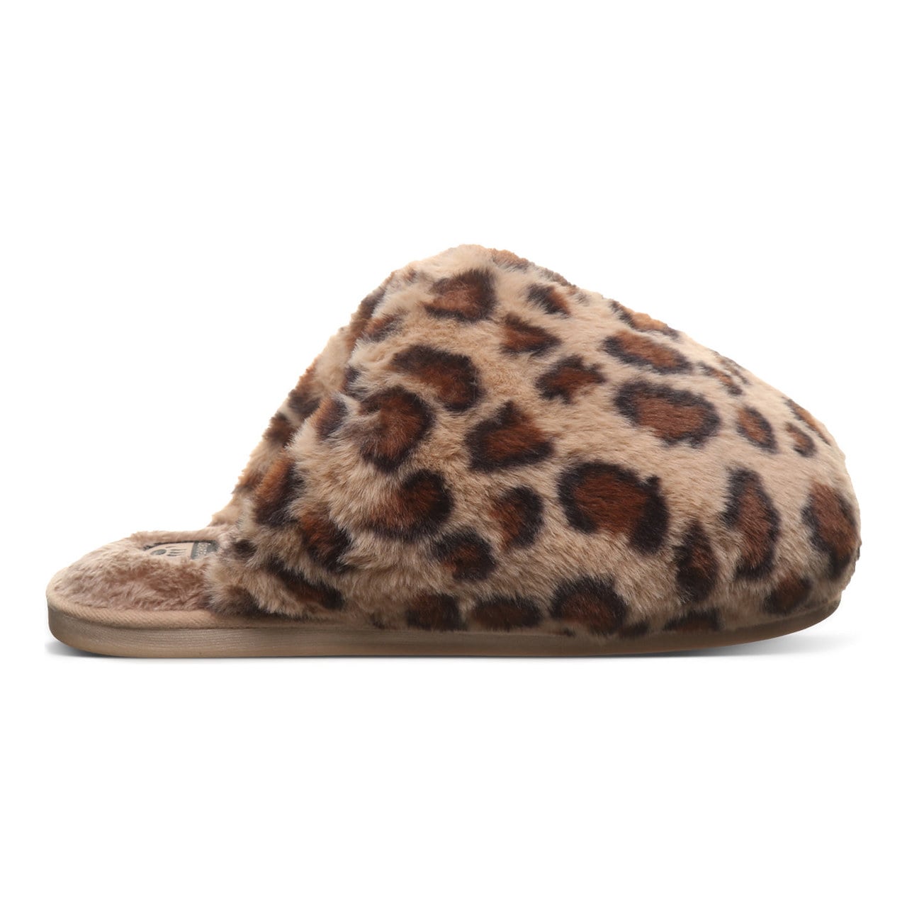 Bearpaw Silkie Women's Plush Faux Fur Slippers - Leopard - angle main