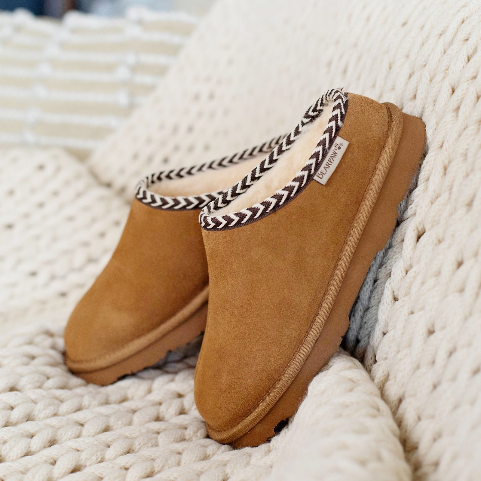 Bearpaw Tabitha Comfort Women's Slippers - Brown - Lifestyle