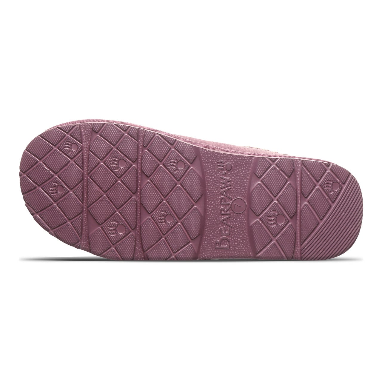 Bearpaw Tabitha Comfort Women's Slippers - Dusky Orchid - bottom view