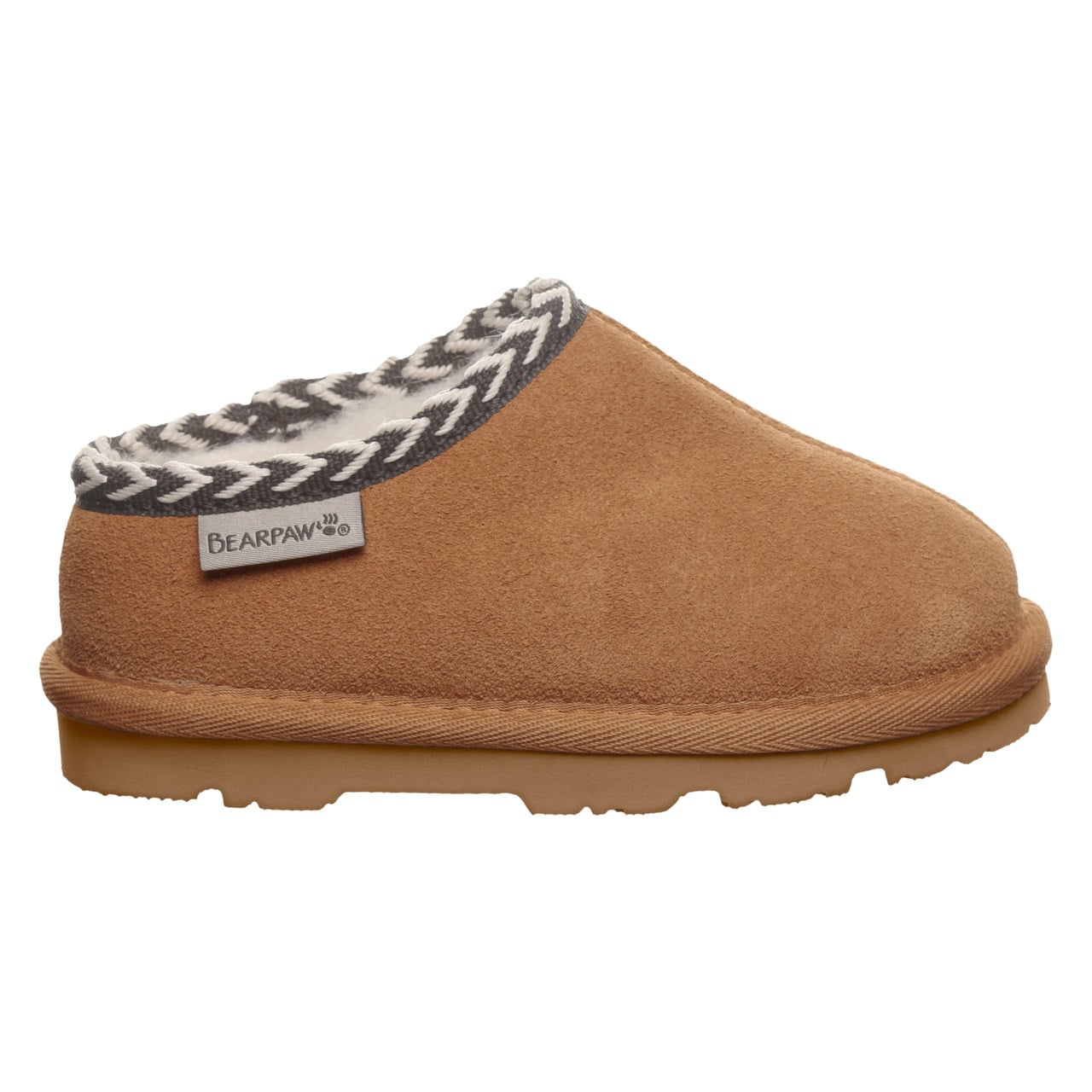 Bearpaw Tabitha Toddler Cozy Toddler Slippers - Hickory - side view 2