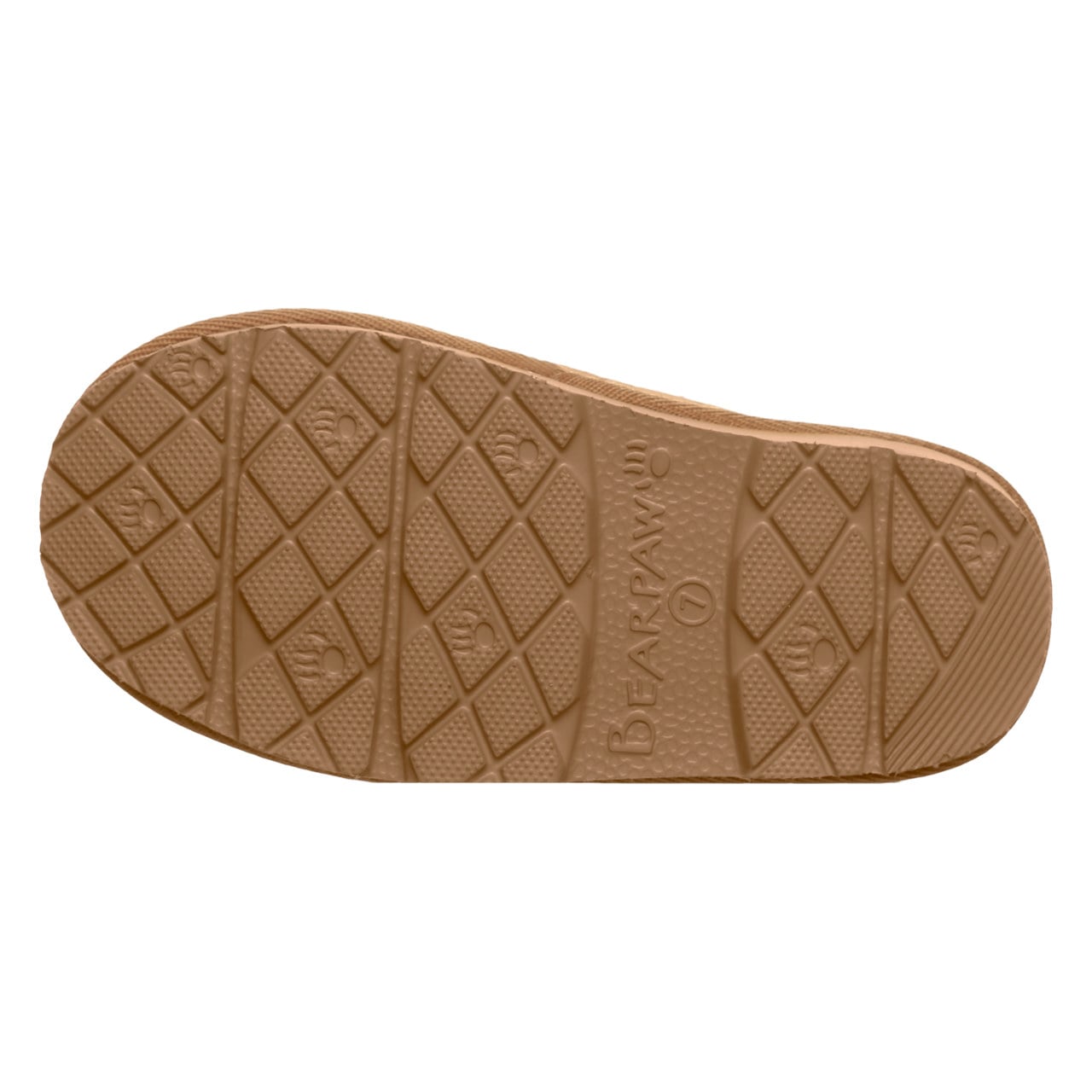 Bearpaw Tabitha Toddler Cozy Toddler Slippers - Hickory - bottom view