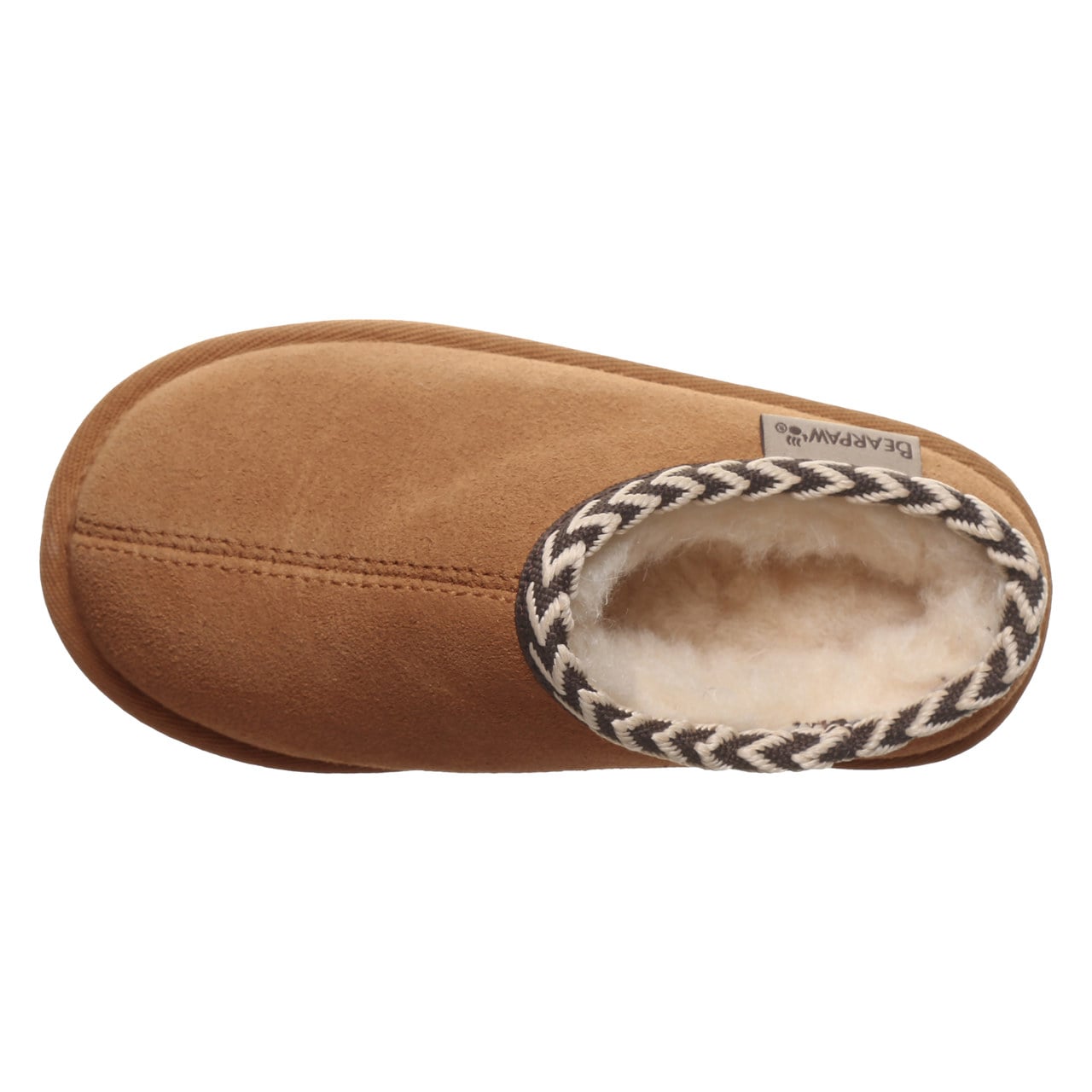 Bearpaw Tabitha Toddler Cozy Toddler Slippers - Hickory - top view