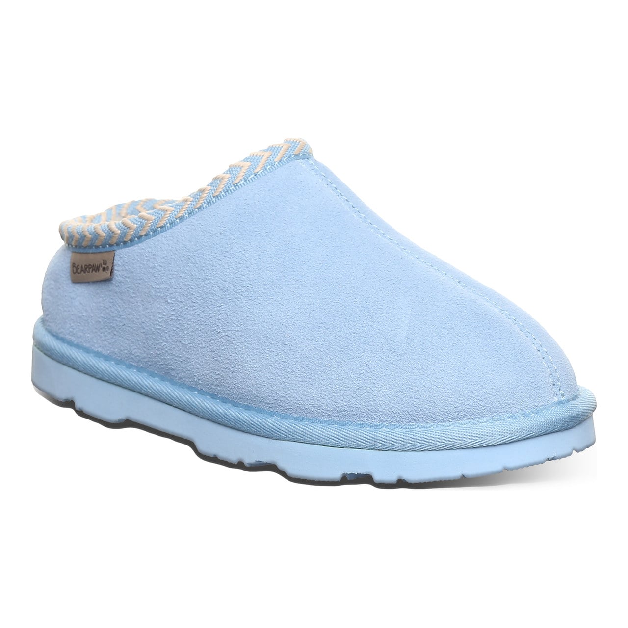 Bearpaw Tabitha Youth Kid's Indoor/outdoor Slippers - Blissful Blue - angle main