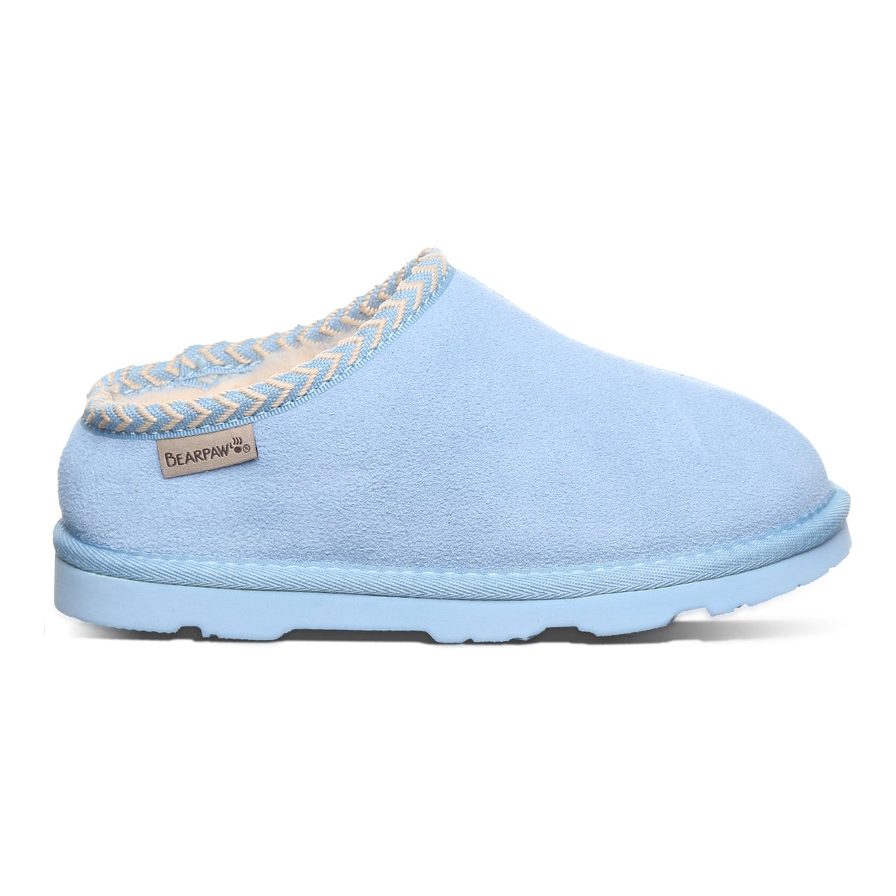 Bearpaw Tabitha Youth Kid's Indoor/outdoor Slippers - Blissful Blue - side view 2