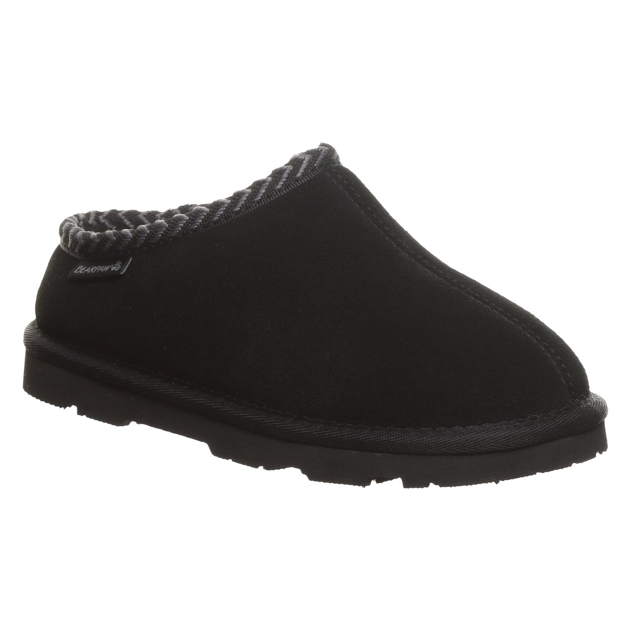 Bearpaw Tabitha Youth Kid's Indoor/outdoor Slippers - Black - side view