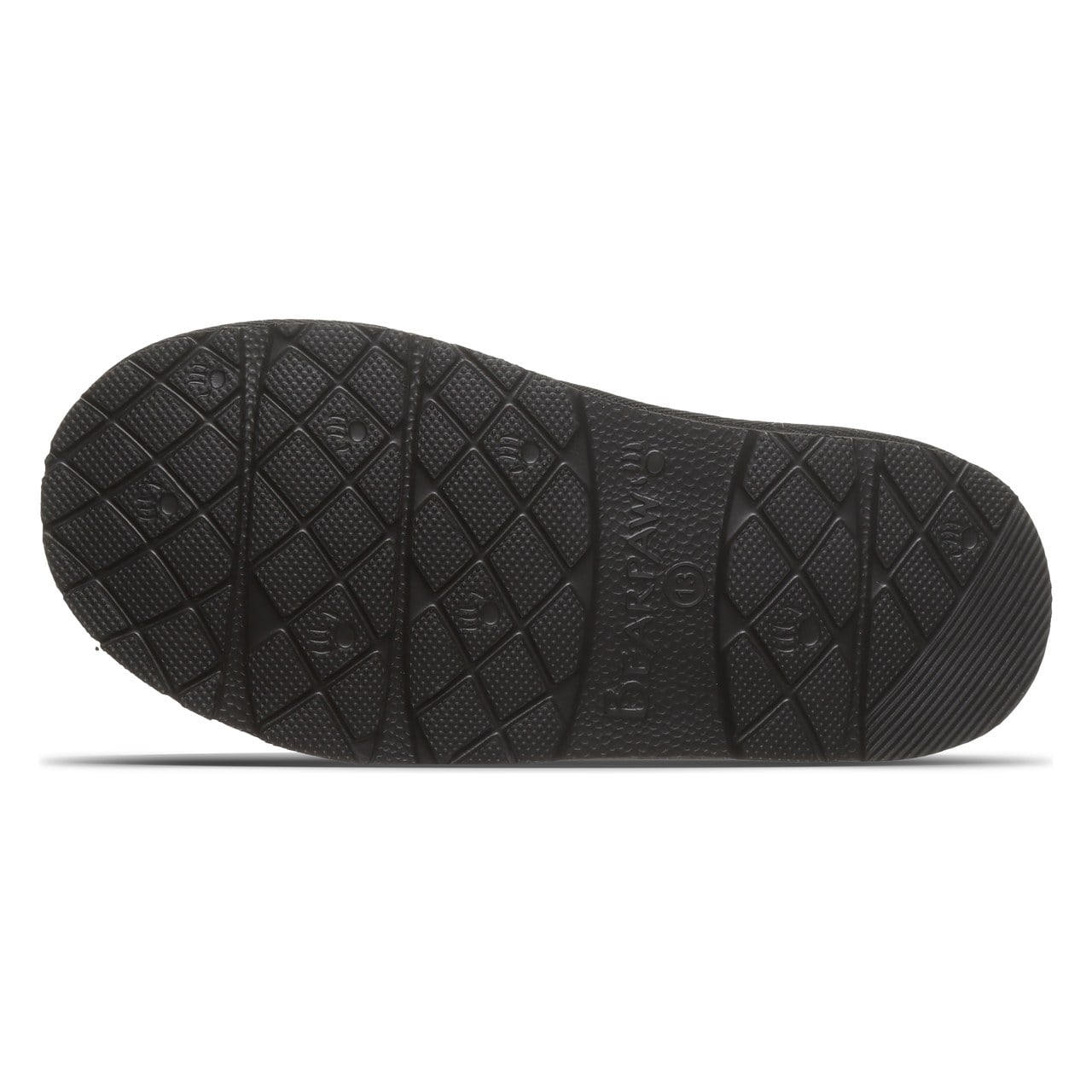Bearpaw Tabitha Youth Kid's Indoor/outdoor Slippers - Black - bottom view