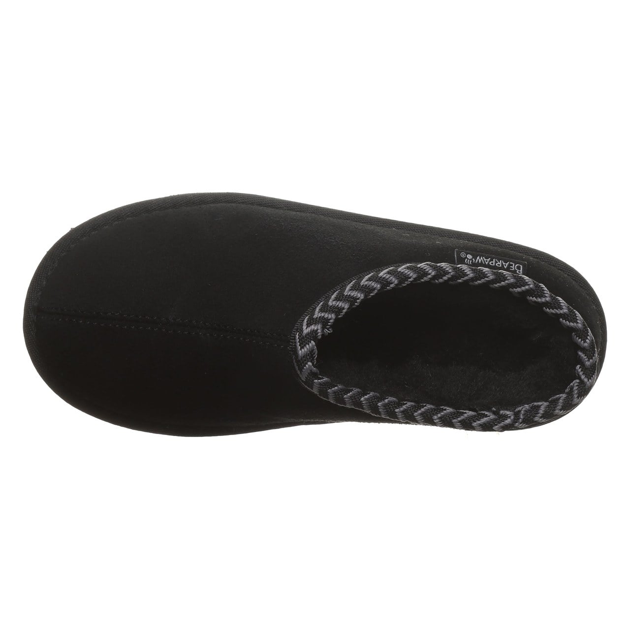 Bearpaw Tabitha Youth Kid's Indoor/outdoor Slippers - Black - top view