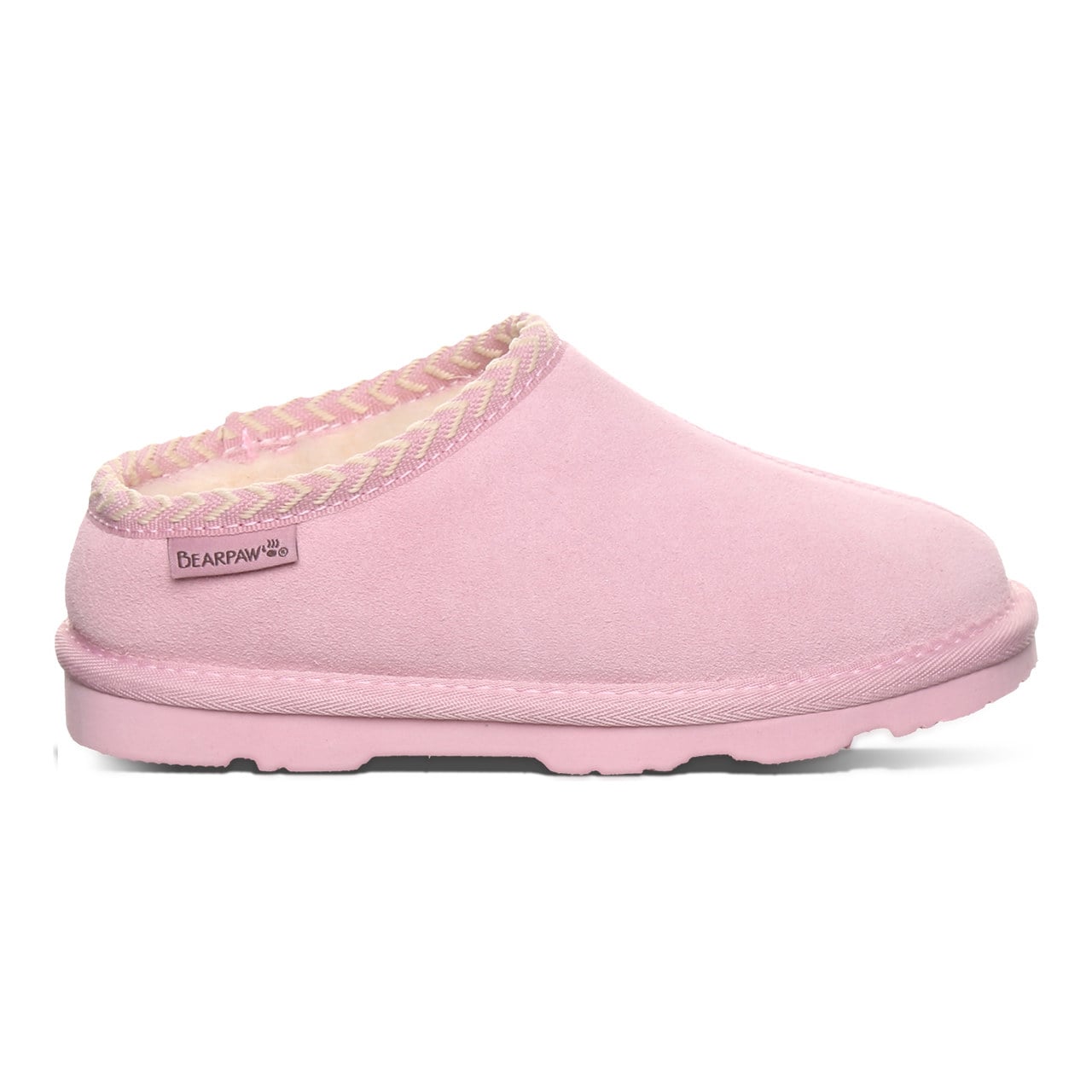 Bearpaw Tabitha Youth Kid's Indoor/outdoor Slippers - Pink Lemonade - side view 2