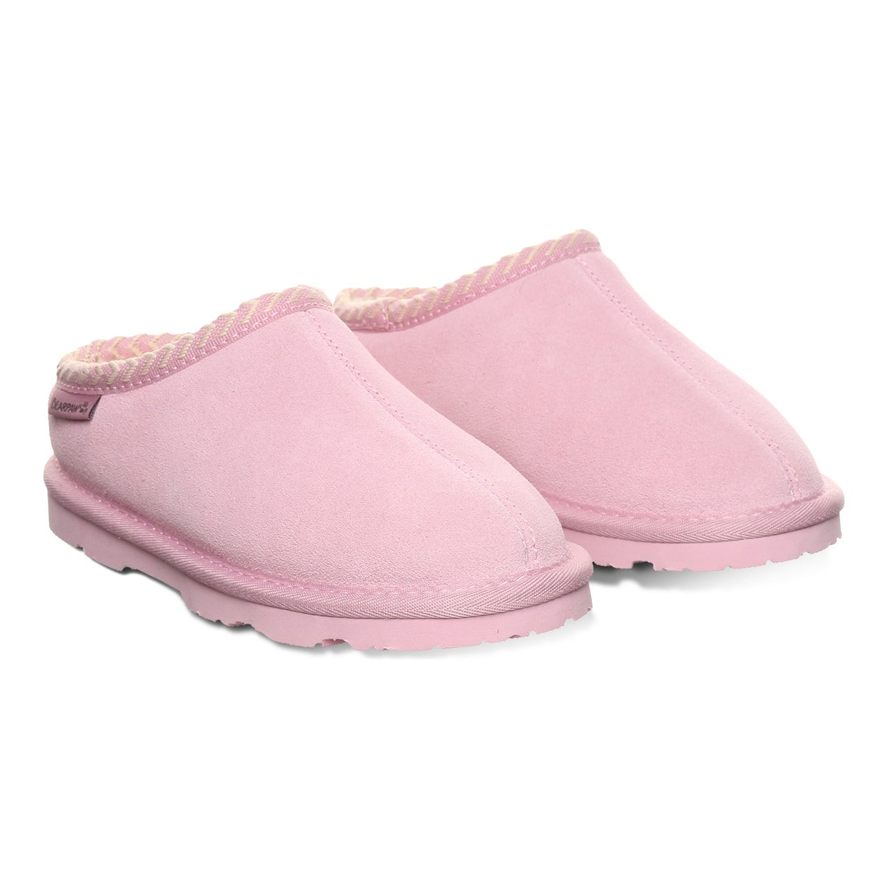 Bearpaw Tabitha Youth Kid's Indoor/outdoor Slippers - Pink Lemonade - pair view