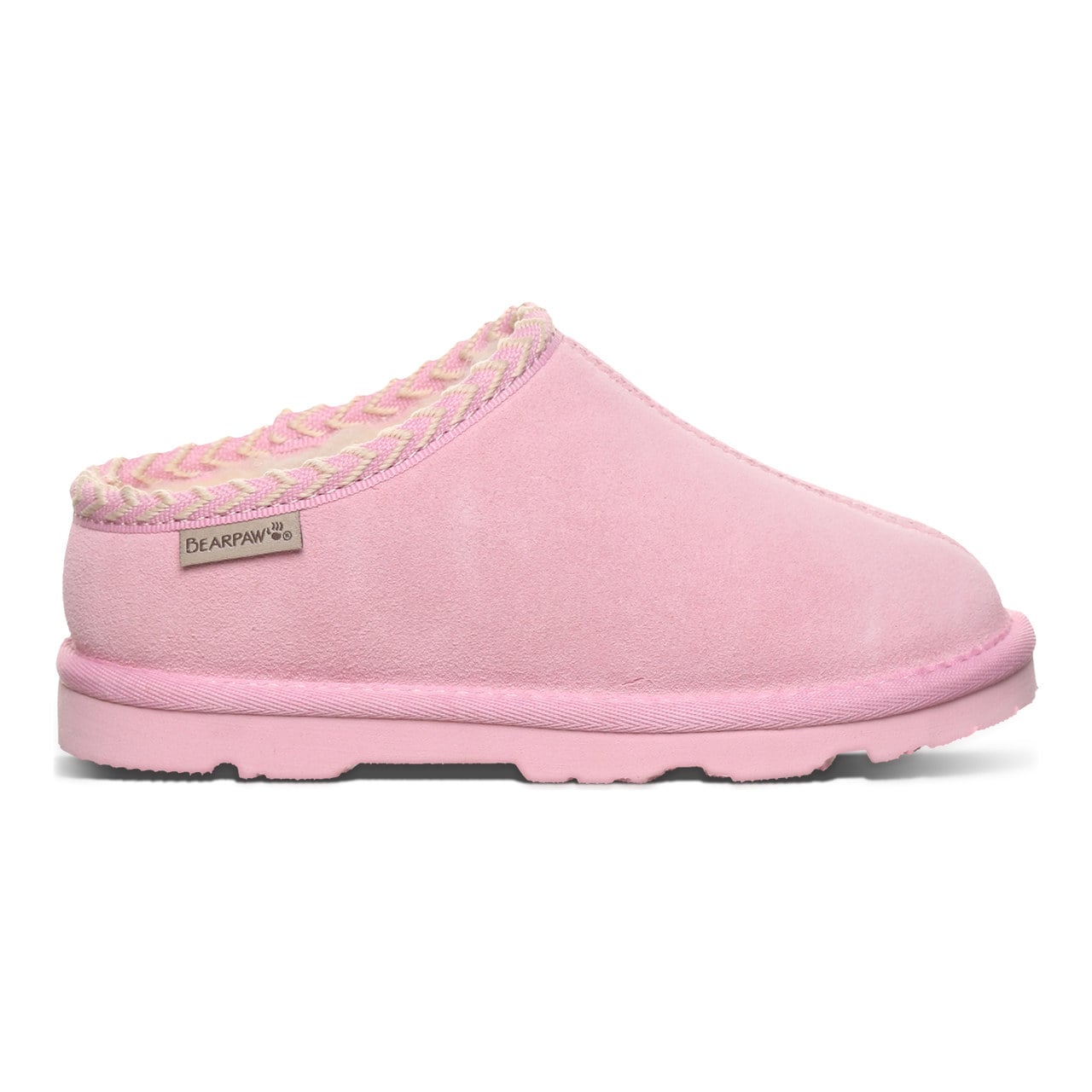 Bearpaw Tabitha Youth Kid's Indoor/outdoor Slippers - Prism Pink - side view 2