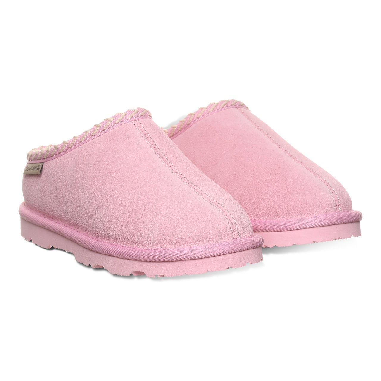 Bearpaw Tabitha Youth Kid's Indoor/outdoor Slippers - Prism Pink - pair view