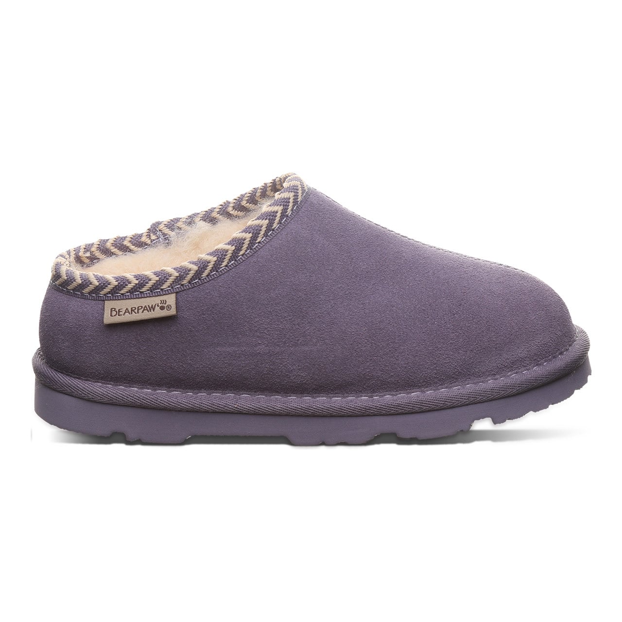 Bearpaw Tabitha Youth Kid's Indoor/outdoor Slippers - Purple Sage - side view 2