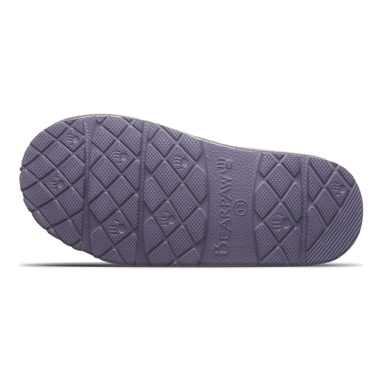 Bearpaw Tabitha Youth Kid's Indoor/outdoor Slippers - Purple Sage - bottom view
