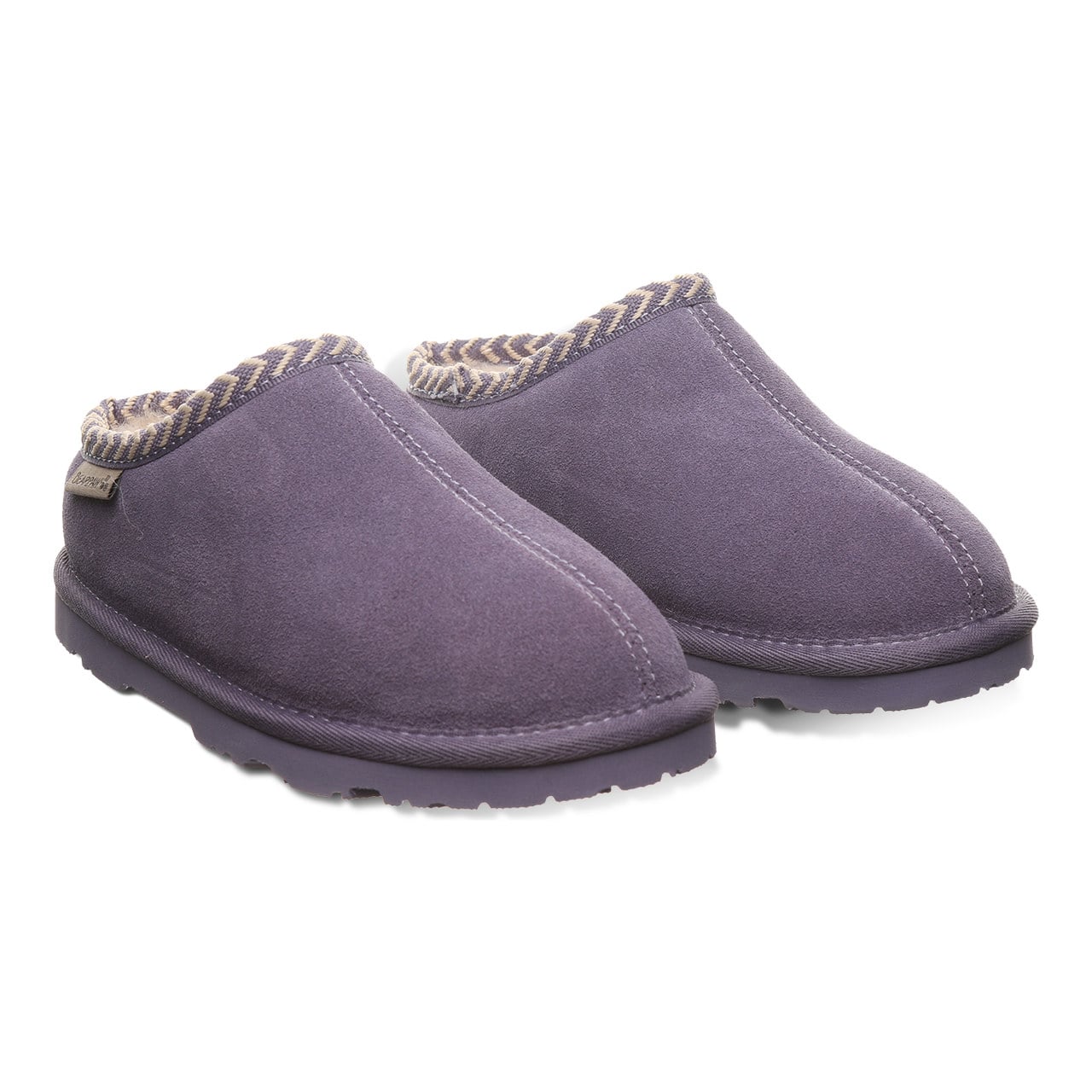 Bearpaw Tabitha Youth Kid's Indoor/outdoor Slippers - Purple Sage - pair view