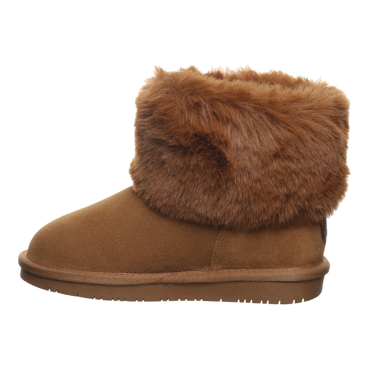 Bearpaw Tahlea Youth Cozy Ankle Boots - Hickory - side view