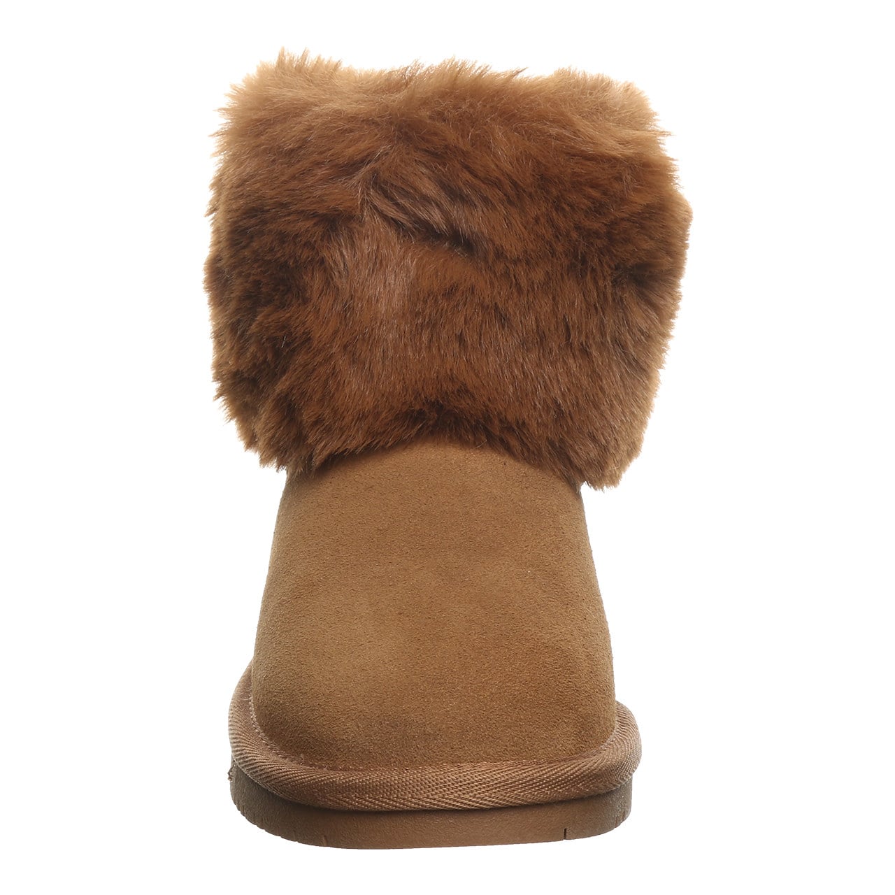 Bearpaw Tahlea Youth Cozy Ankle Boots - Hickory - front view