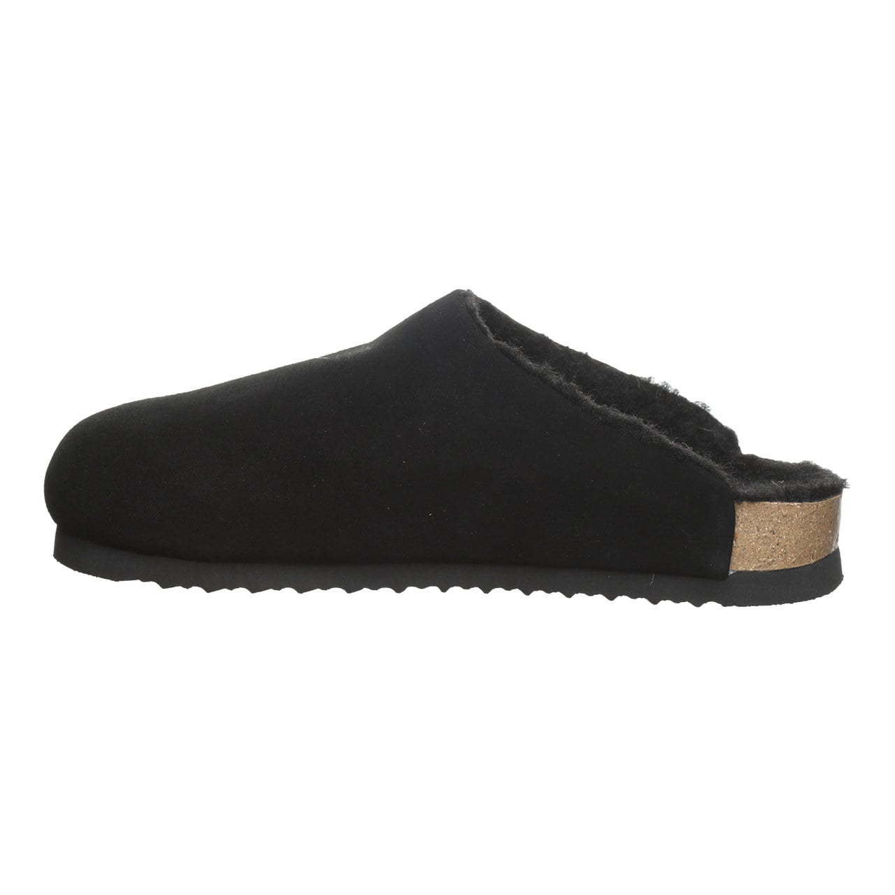 Bearpaw Trinity Luxe Women's Cozy Slip-On Clog Shoes - Black - side view