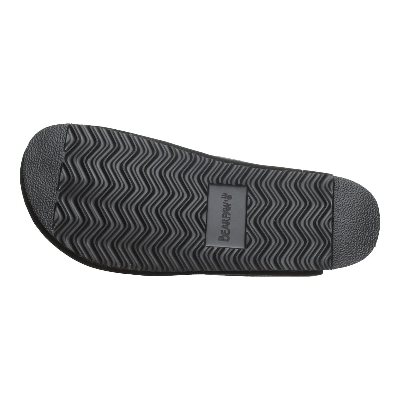 Bearpaw Trinity Luxe Women's Cozy Slip-On Clog Shoes - Black - bottom view