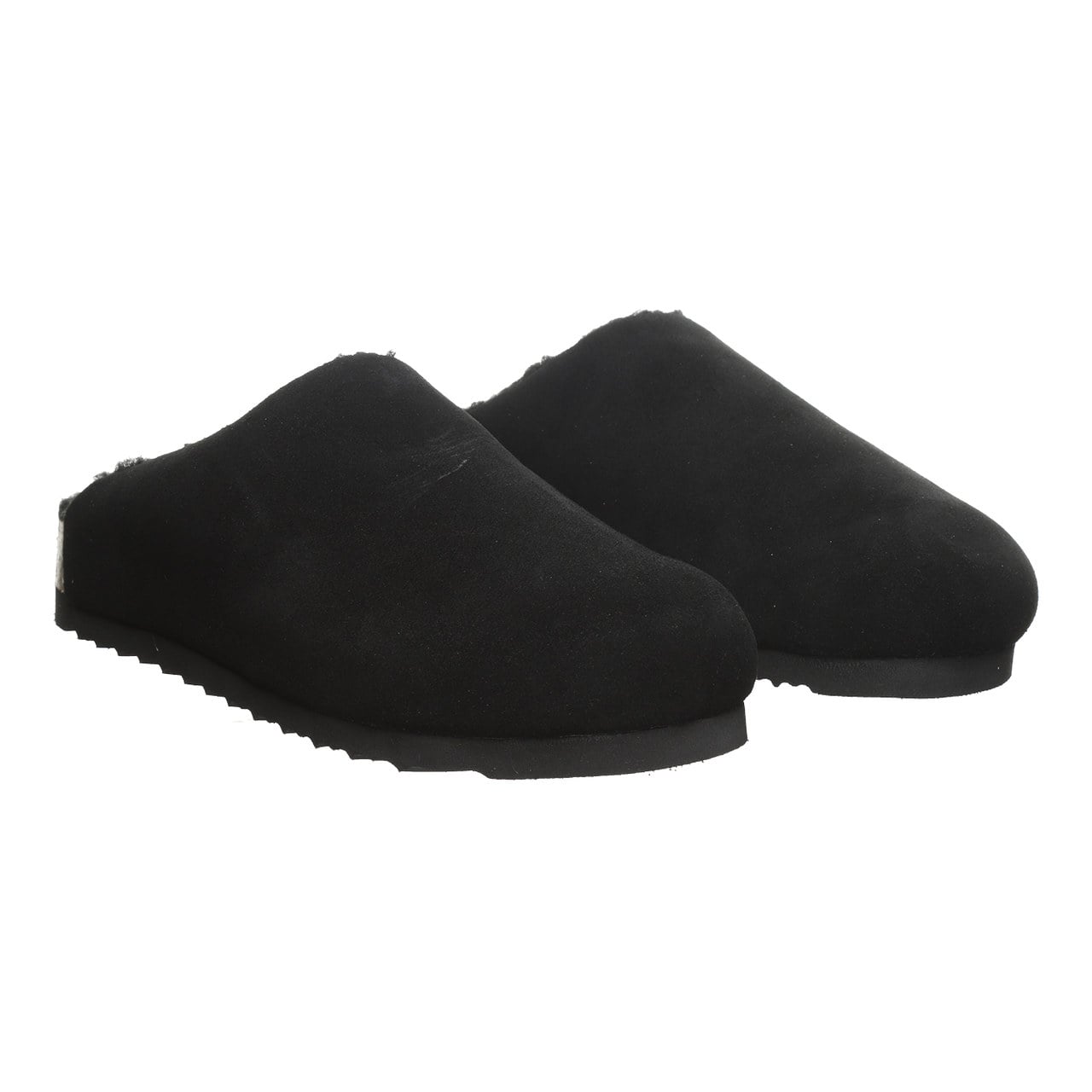 Bearpaw Trinity Luxe Women's Cozy Slip-On Clog Shoes - Black - pair view