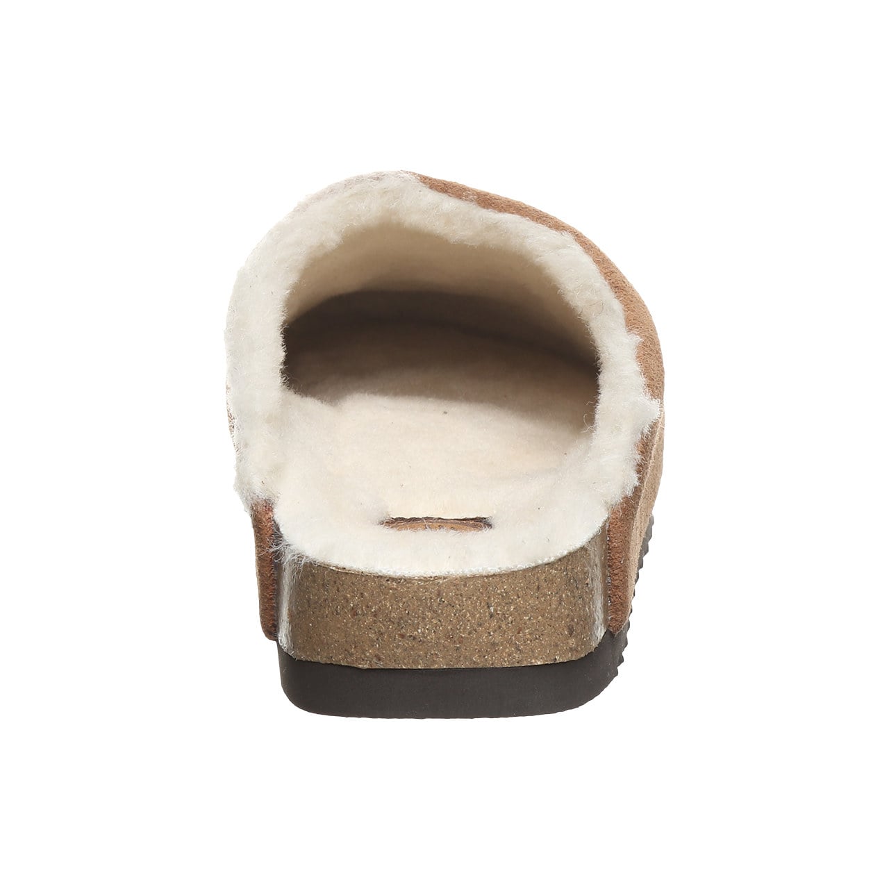 Bearpaw Trinity Luxe Women's Cozy Slip-On Clog Shoes - Cinnamon - back view
