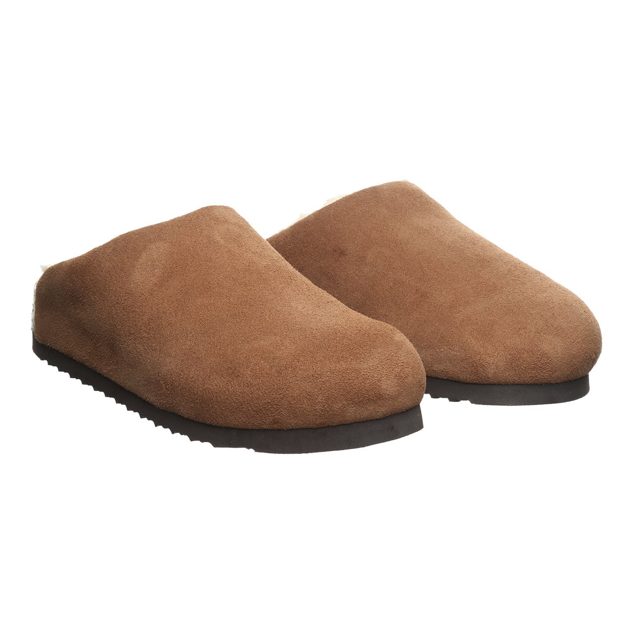 Bearpaw Trinity Luxe Women's Cozy Slip-On Clog Shoes - Cinnamon - pair view