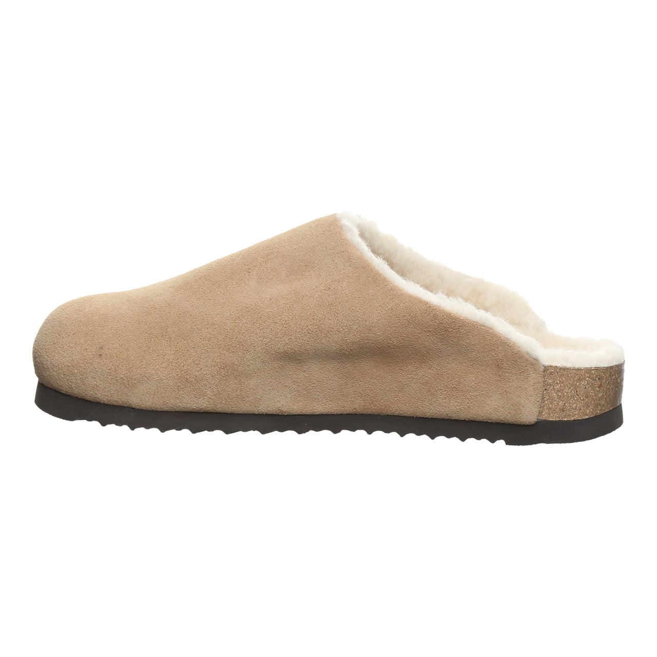 Bearpaw Trinity Luxe Women's Cozy Slip-On Clog Shoes - Toffee - side view