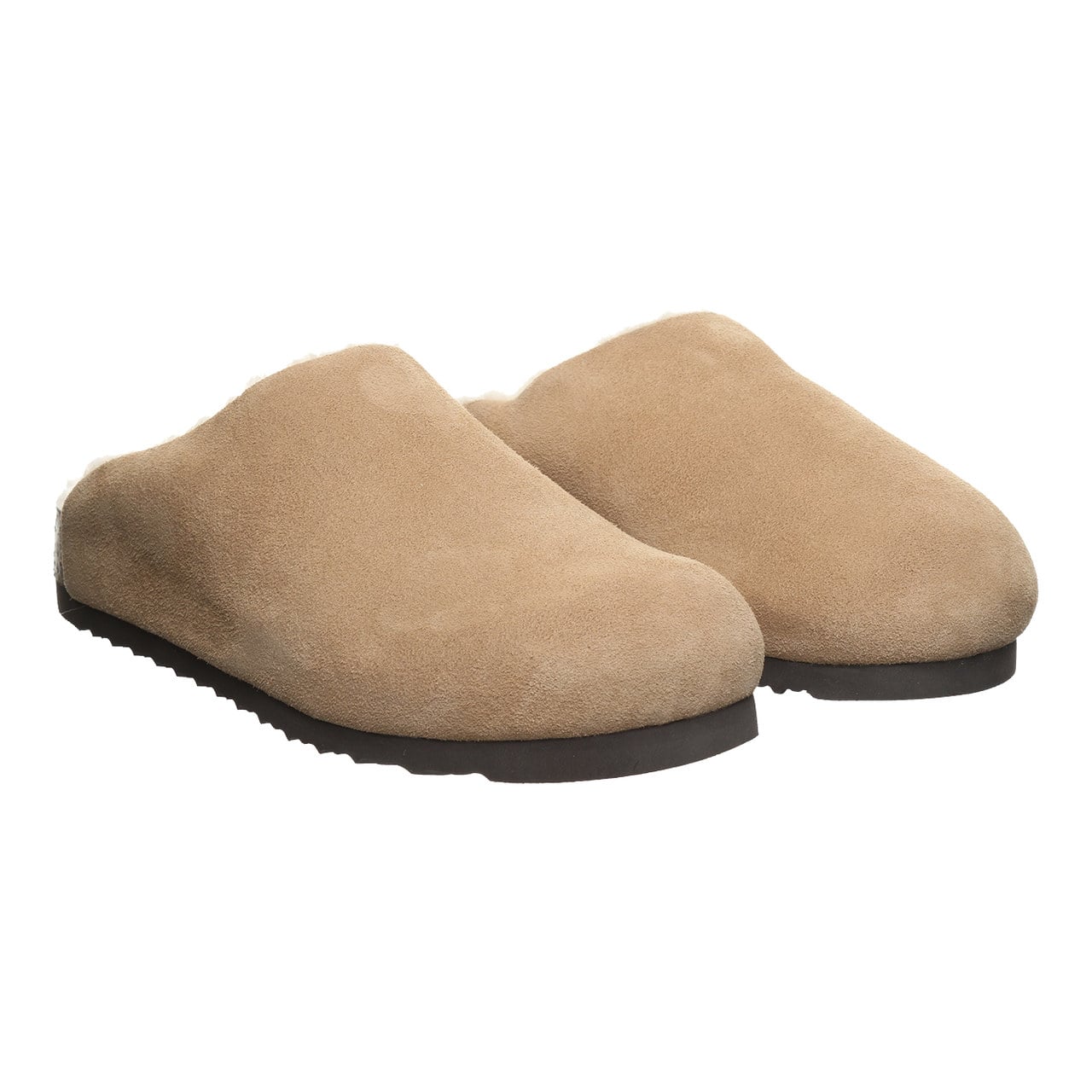 Bearpaw Trinity Luxe Women's Cozy Slip-On Clog Shoes - Toffee - pair view