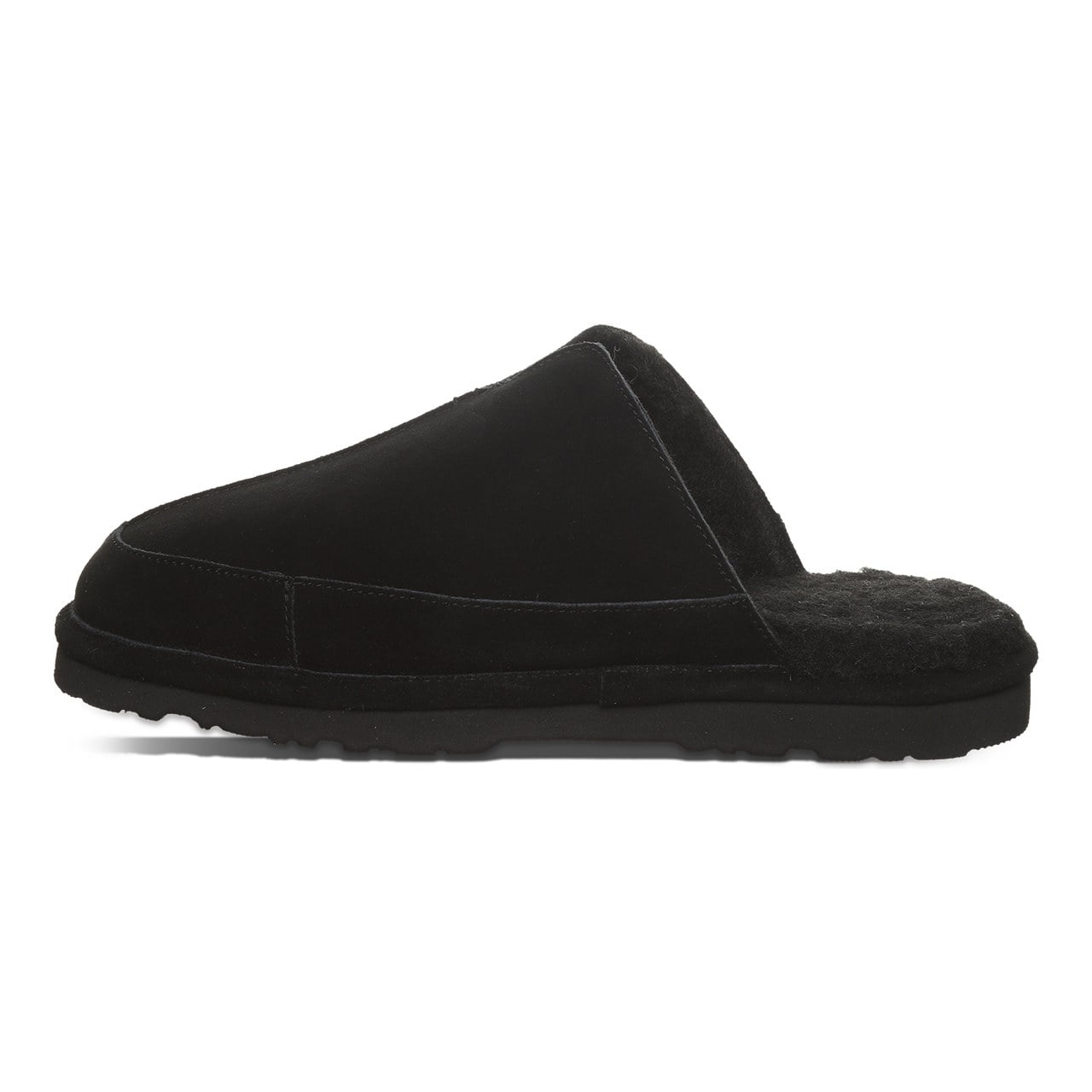 Bearpaw Walker Men's Slip-On Slippers - Black - side view