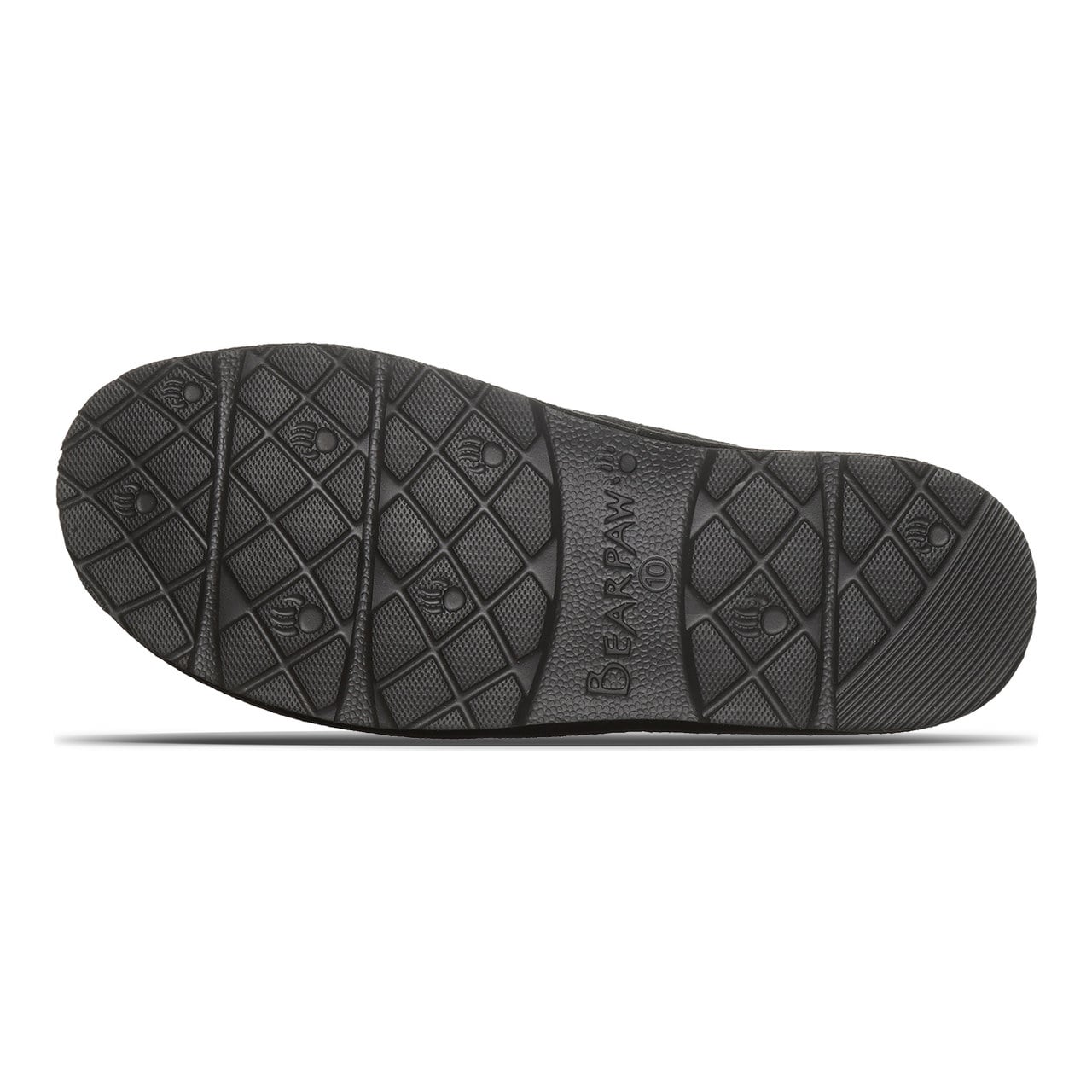 Bearpaw Walker Men's Slip-On Slippers - Black - bottom view
