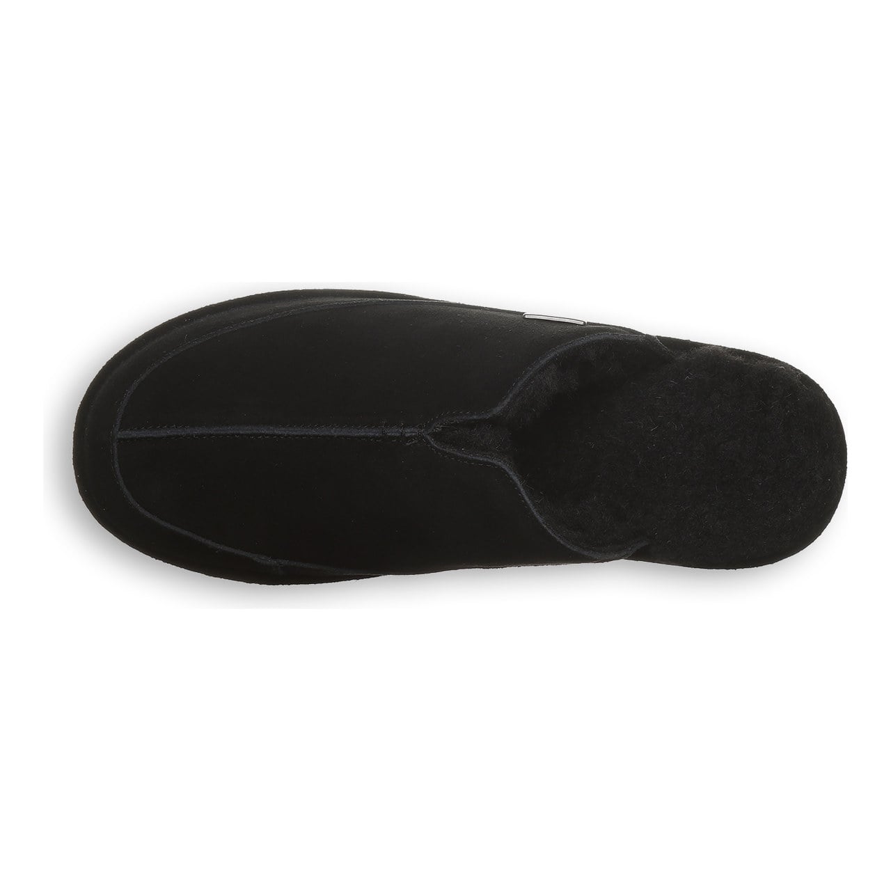 Bearpaw Walker Men's Slip-On Slippers - Black - top view