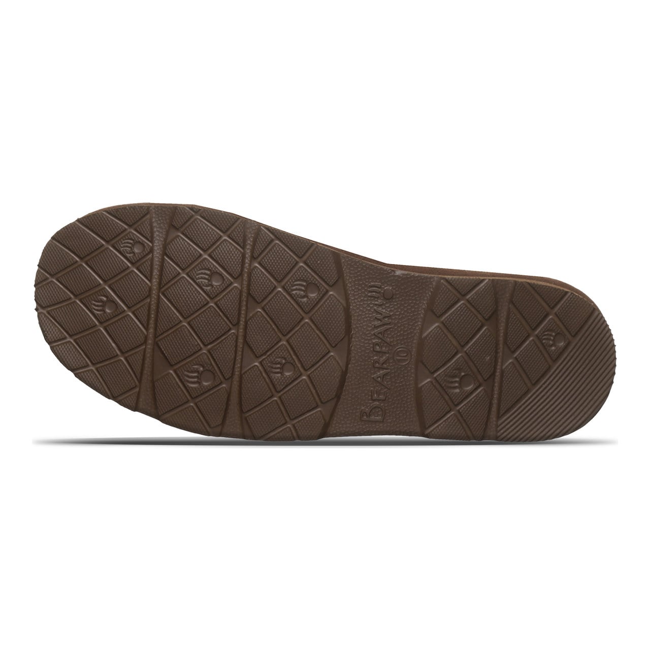 Bearpaw Walker Men's Slip-On Slippers - Earth - bottom view