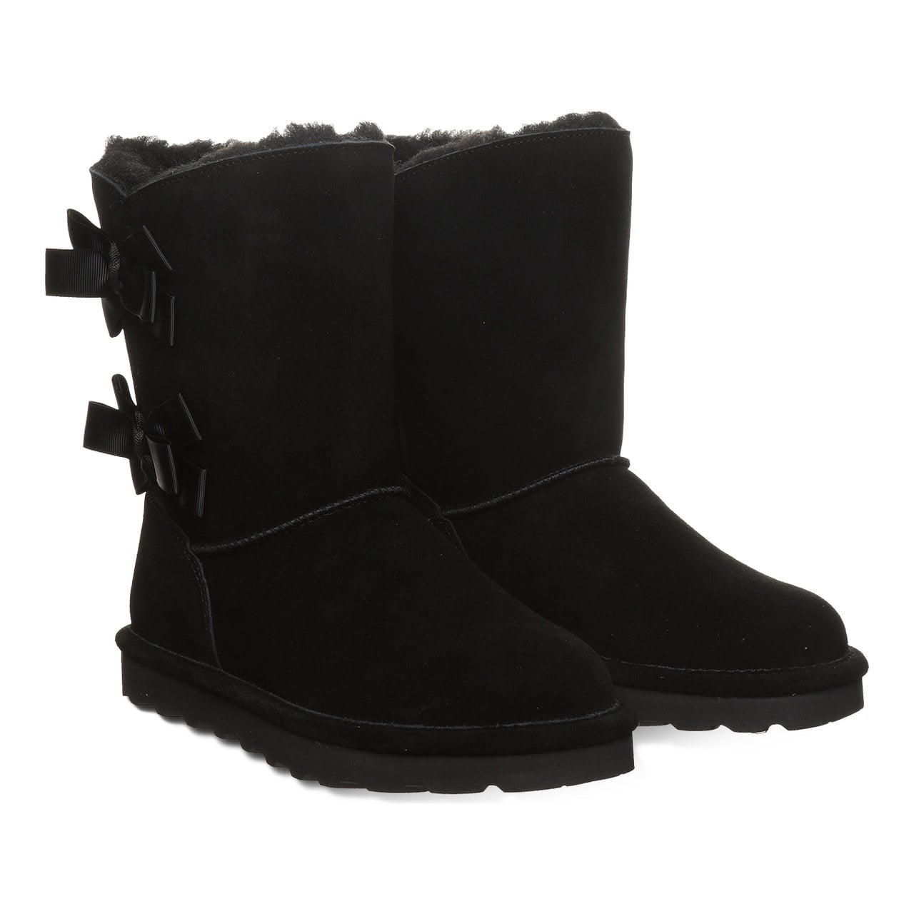 Bearpaw Zaria Women's Pull-On Boots - Black - pair view