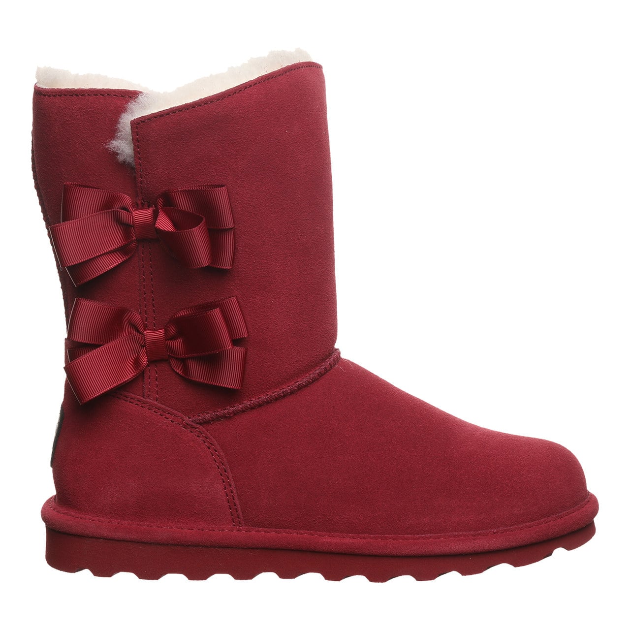 Bearpaw Zaria Women's Pull-On Boots - Cranberry - side view 2