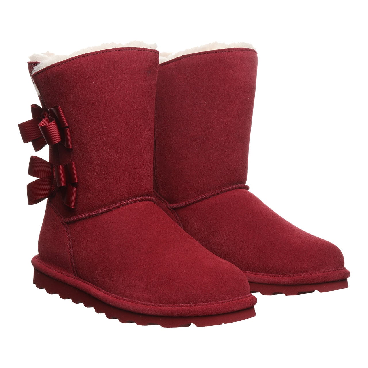 Bearpaw Zaria Women's Pull-On Boots - Cranberry - pair view