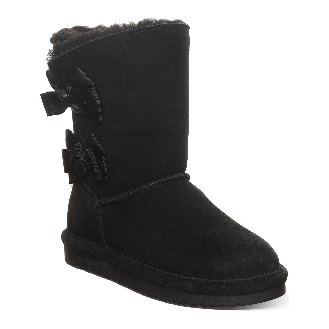Bearpaw Zaria Youth Pull-On Boots - Black - angle main