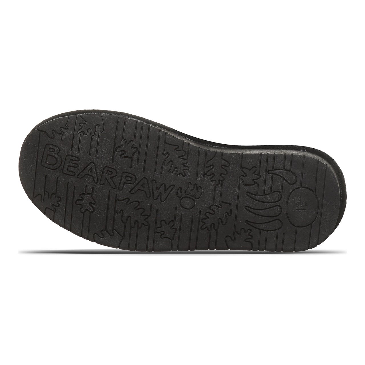 Bearpaw Zaria Youth Pull-On Boots - Black - bottom view