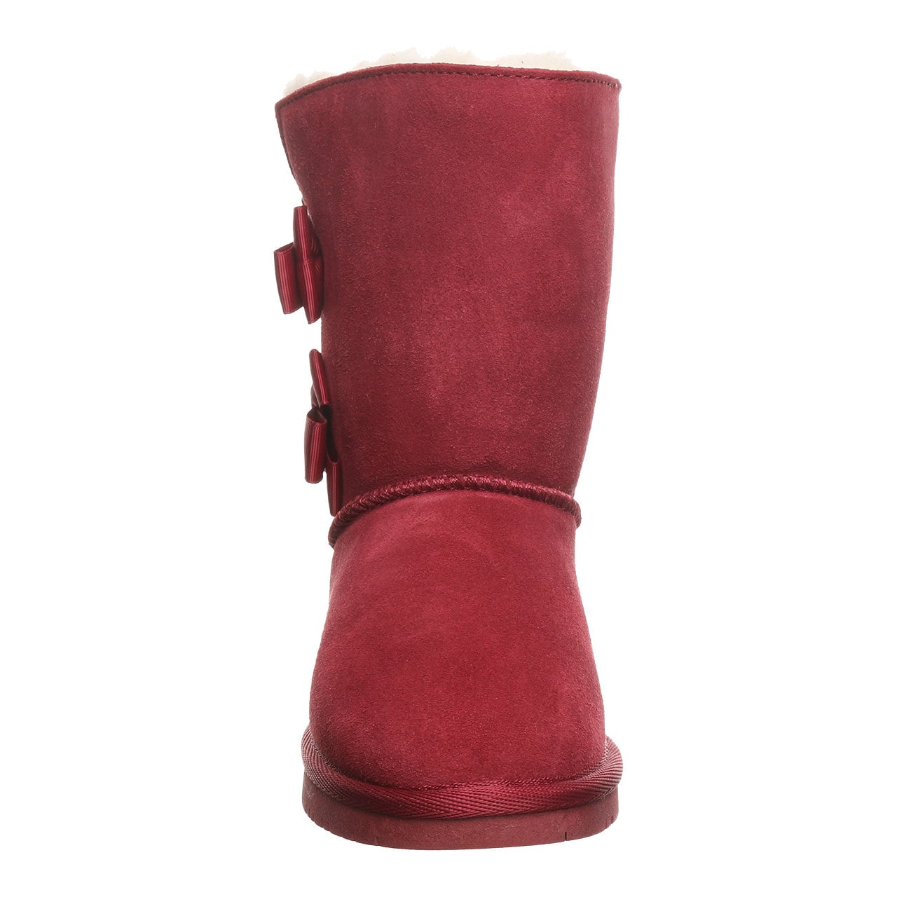 Bearpaw Zaria Youth Pull-On Boots - Cranberry - front view