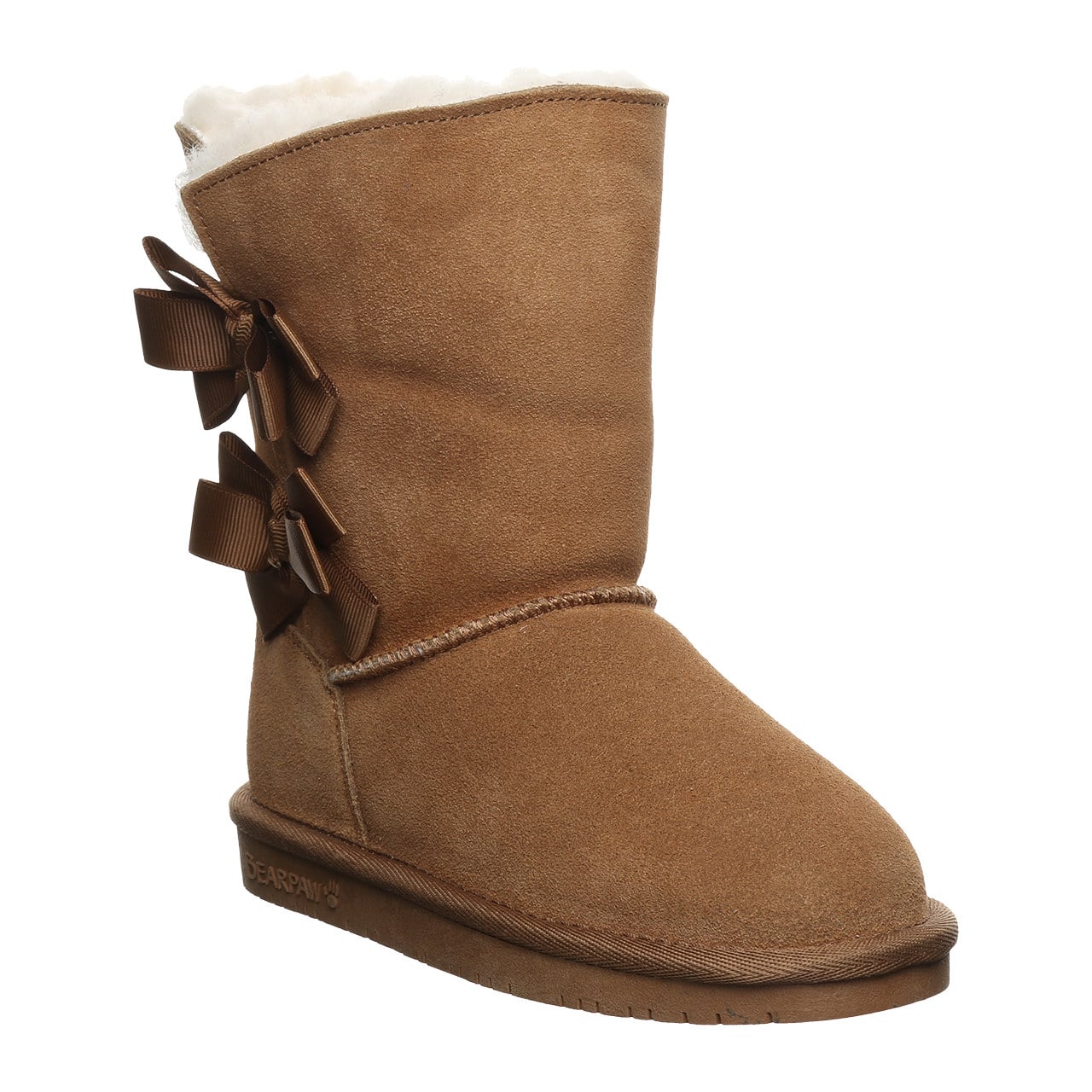 Bearpaw Zaria Youth Pull-On Boots - Hickory - angle main