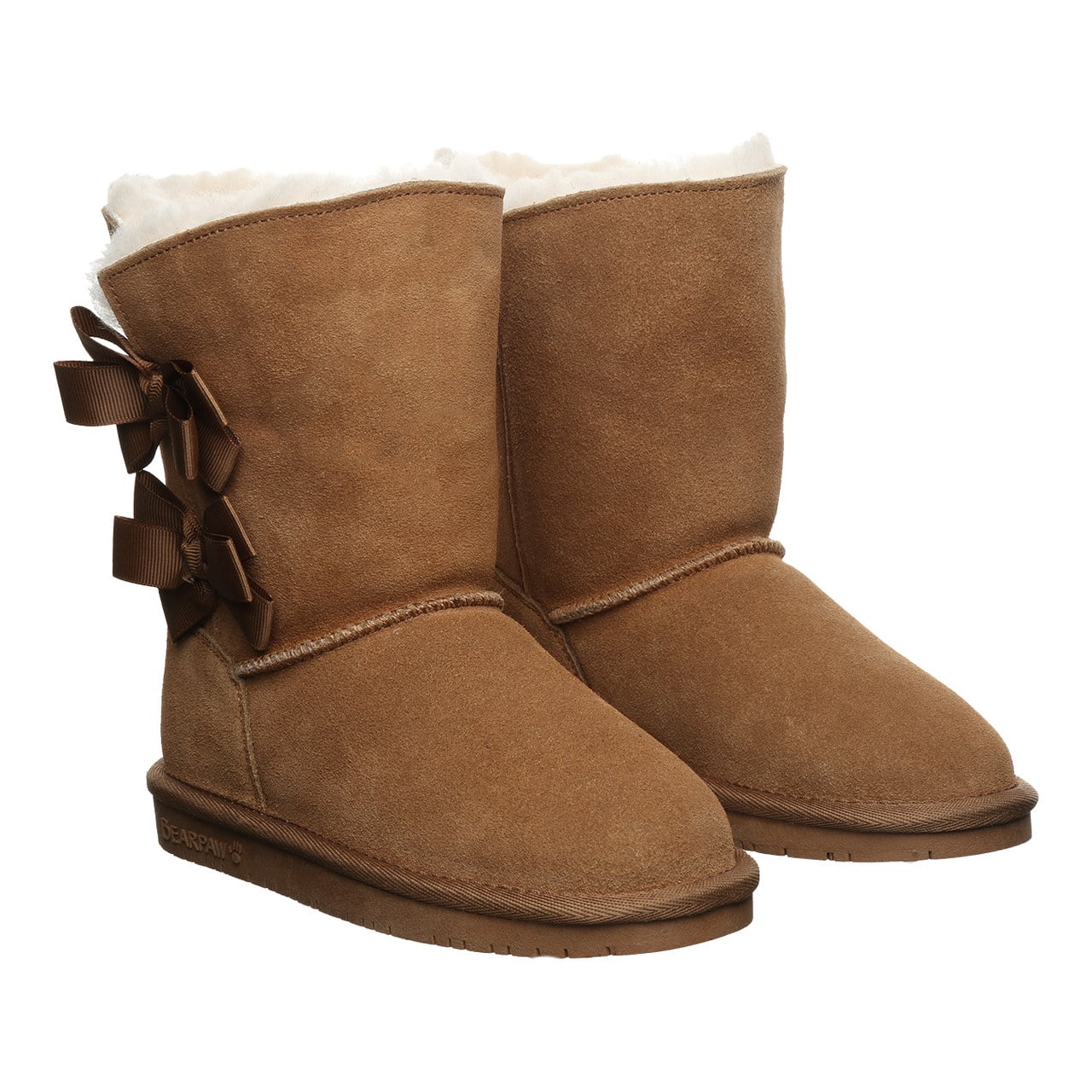 Bearpaw Zaria Youth Pull-On Boots - Hickory - pair view